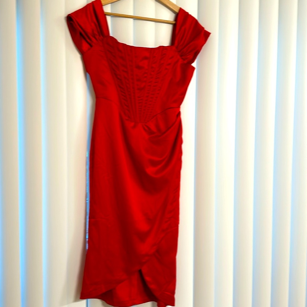 Hot red sexy dress